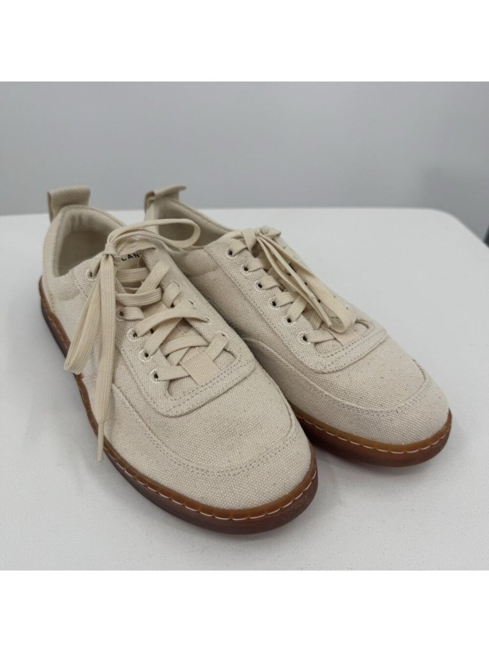 Everlane Tread Bare Sneaker size 10 Women's in Canvas/Red/Blue Lace-up Shoes